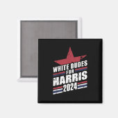 Weißer Typ für Kamala Harris 2024 Magnet (Vorderseite/Rückseite)