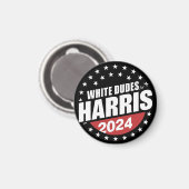Weißer Typ für Kamala Harris 2024 Magnet (Vorderseite/Rückseite)