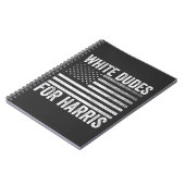 Weißer Typ für Kamala Harris 2024 Notizblock (Linke Seite)