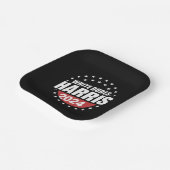 Weißer Typ für Kamala Harris 2024 Pappteller (Gewinkelt)