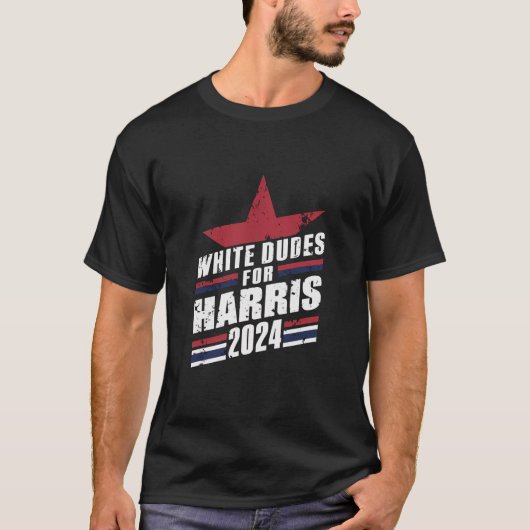 Weißer Typ für Kamala Harris 2024 T-Shirt (Vorderseite)