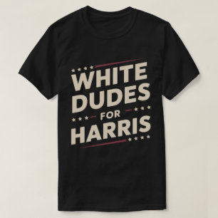 Weißer Typ für Kamala Harris Abstimmung 2024 T-Shirt