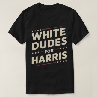 Weißer Typ für Kamala Harris Abstimmung 2024 T-Shirt