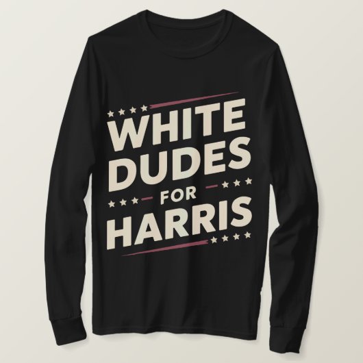Weißer Typ für Kamala Harris Abstimmung 2024 T-Shirt (Design vorne)