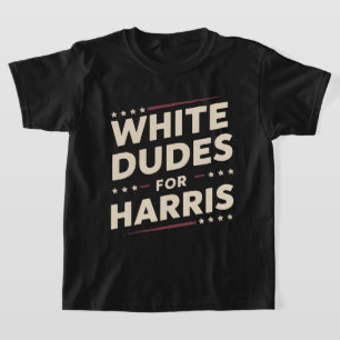 Weißer Typ für Kamala Harris Abstimmung 2024 T-Shirt