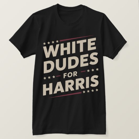 Weißer Typ für Kamala Harris Abstimmung 2024 T-Shirt (Design vorne)