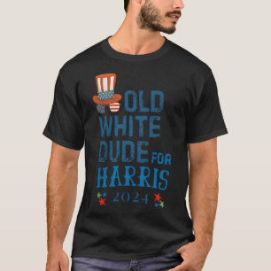Weißer Typ für Kamala-Harris Präsident 2024 T-Shirt