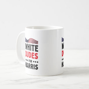 Weißer Typ für Kamala Harris Wahlgeschenk Kaffeetasse
