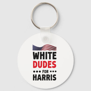 Weißer Typ für Kamala Harris Wahlgeschenk Schlüsselanhänger