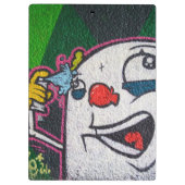 Weißer Typ mit Spray kann Graffiti Klemmbrett (Rückseite)