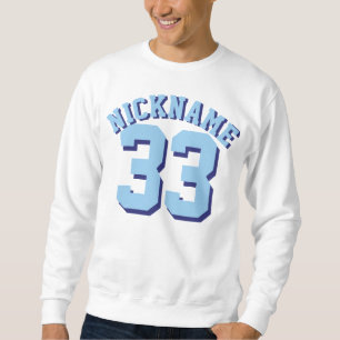 Weißer u. blauer Sport-Jersey-Entwurf der Sweatshirt