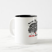 Weißer u. schwarzer Kaffee-Tasse Zweifarbige Tasse (Vorderseite Links)