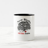 Weißer u. schwarzer Kaffee-Tasse Zweifarbige Tasse (Mittel)