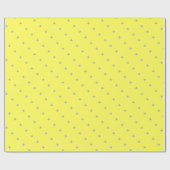 Weißer und blauer Bogen, hellgelber Hintergrund Geschenkpapier (Flach)