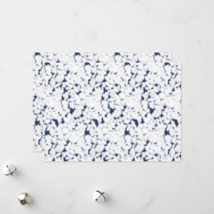 weißer und blauer Hintergrund mit einem Muster Feiertagskarte