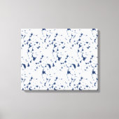 weißer und blauer Hintergrund mit einem Muster Leinwanddruck (Vorderseite)