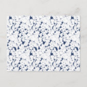 weißer und blauer Hintergrund mit einem Muster Postkarte (Vorderseite)