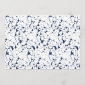 weißer und blauer Hintergrund mit einem Muster Programm (Rückseite)