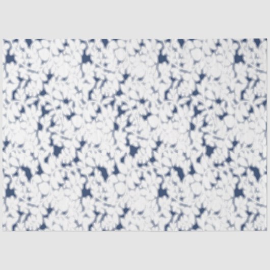 weißer und blauer Hintergrund mit einem Muster Seidenpapier (Vorderseite)