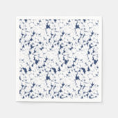 weißer und blauer Hintergrund mit einem Muster Serviette (Vorderseite)