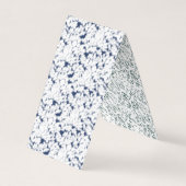 weißer und blauer Hintergrund mit einem Muster Visitenkarten (Vorderseite)