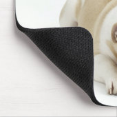 Weißer und bräunlicher Bulldogge Mousepad (Ecke)