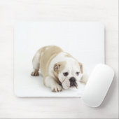 Weißer und bräunlicher Bulldogge Mousepad (Mit Mouse)