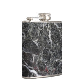 Weißer und dunkelgrauer Marmorstein Flachmann (Rechts)