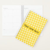Weißer und gelber Polka-Dot Planer (Anzeige)