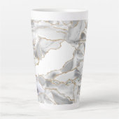 Weißer und Goldbarsch-Glitzer Milchtasse (Vorderseite)