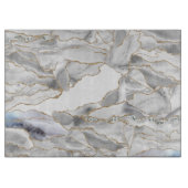 Weißer und Goldbarsch-Glitzer Schneidebrett (Vorderseite)