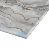 Weißer und Goldbarsch-Glitzer Schneidebrett (Ecke)