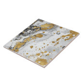 Weißer und goldener gemütlicher Weihnachts- Fliese (Seite)