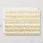 Weißer und goldener Glitzer 2024 Silvester-Party Einladung (Rückseite)