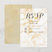 Weißer und goldener Marmor (Vorne/Hinten)