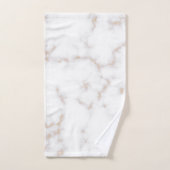 Weißer und goldener Marmor Badhandtuch Set (Handtuch)