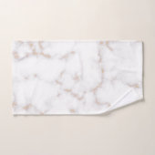 Weißer und goldener Marmor Badhandtuch Set (Handtuch)