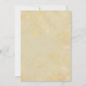 Weißer und goldener Marmor Einladung (Rückseite)