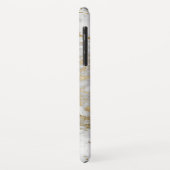 Weißer und goldener Marmor Elegante Moderne Printm Case-Mate iPhone Hülle (Hinten/Links)