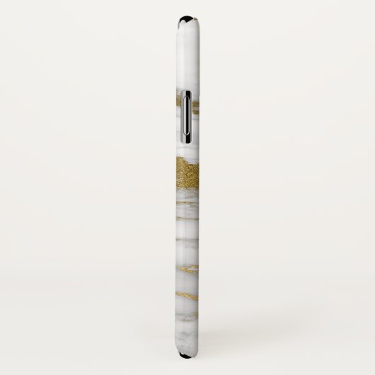 Weißer und goldener Marmor Elegante Moderne Printm Case-Mate iPhone Hülle (Hinten/Rechts)