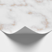 Weißer und goldener Marmor Geschenkpapier (Ecke)