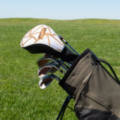 Weißer und goldener Marmor Golf Headcover (In SItu)