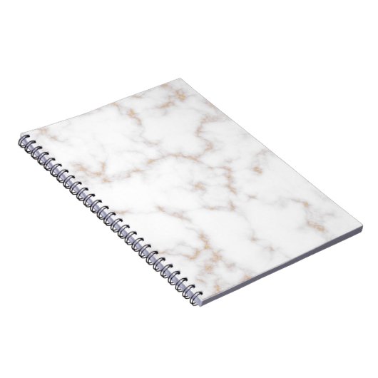 Weißer und goldener Marmor Notizblock (Rechte Seite)