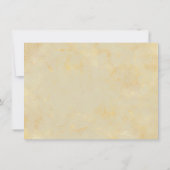 Weißer und goldener Marmor Save The Date (Rückseite)