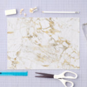 Weißer und goldener Marmor Seidenpapier (Handwerk)