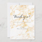 Weißer und Goldmarmor Einladung (Vorderseite)