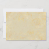 Weißer und Goldmarmor Einladung (Rückseite)