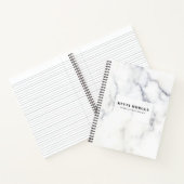 Weißer und grauer Imitat Notizblock (Innenseite)