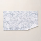 Weißer und grauer Marmor Badhandtuch Set (Handtuch)