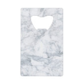 Weißer und grauer Marmor Geldbeutel Flaschenöffner (Vorderseite)